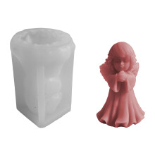 Angel Statue Silicone Candle Molds-little angel girl