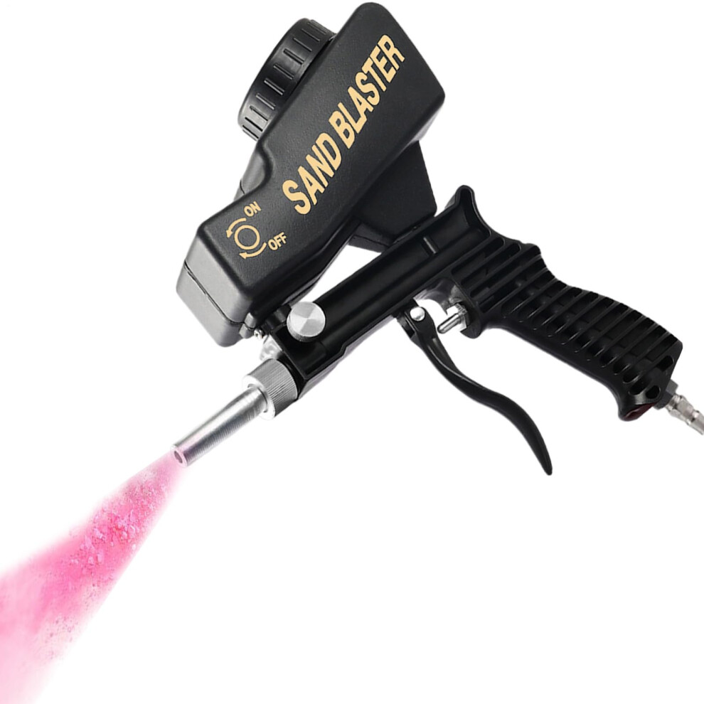 Portable Sandblaster For Rust And Paint Removal, Compact Handheld Abrasive Blaster For Automotive 9189345111624