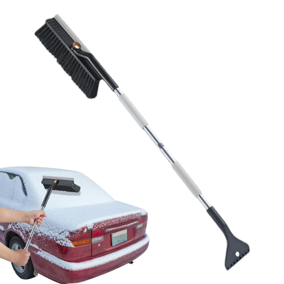 2In1 Long Handle Car Snow Brush And Ice Scraper For Windshield And Roof Snow Removal 9412369276513