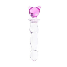 (Kitten Wand, Pink) Glass Dildo Sex Toy Women
