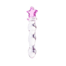 (Star Wand, Pink) Glass Dildo Sex Toy Women