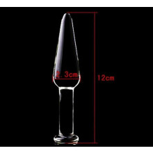 (12cm x 2.3cm) Sensual Glass Butt Plug Beads Different Sizes / Shapes Anal Stimulation Play