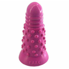 (Pink) 18Cm 7.1Inch Silicone Butt Plug Sex Toy Anal 6.8Cm Thick Faak Dildo Dong