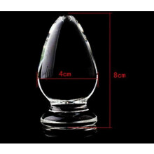 (8cm x 4cm) Sensual Glass Butt Plug Beads Different Sizes / Shapes Anal Stimulation Play