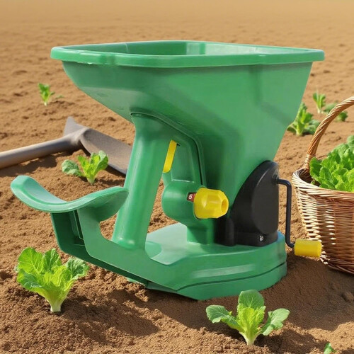 Handheld Fertilizer Spreader with Ergonomic Adjustable Control for Precise Lawn and Garden Seeding 1