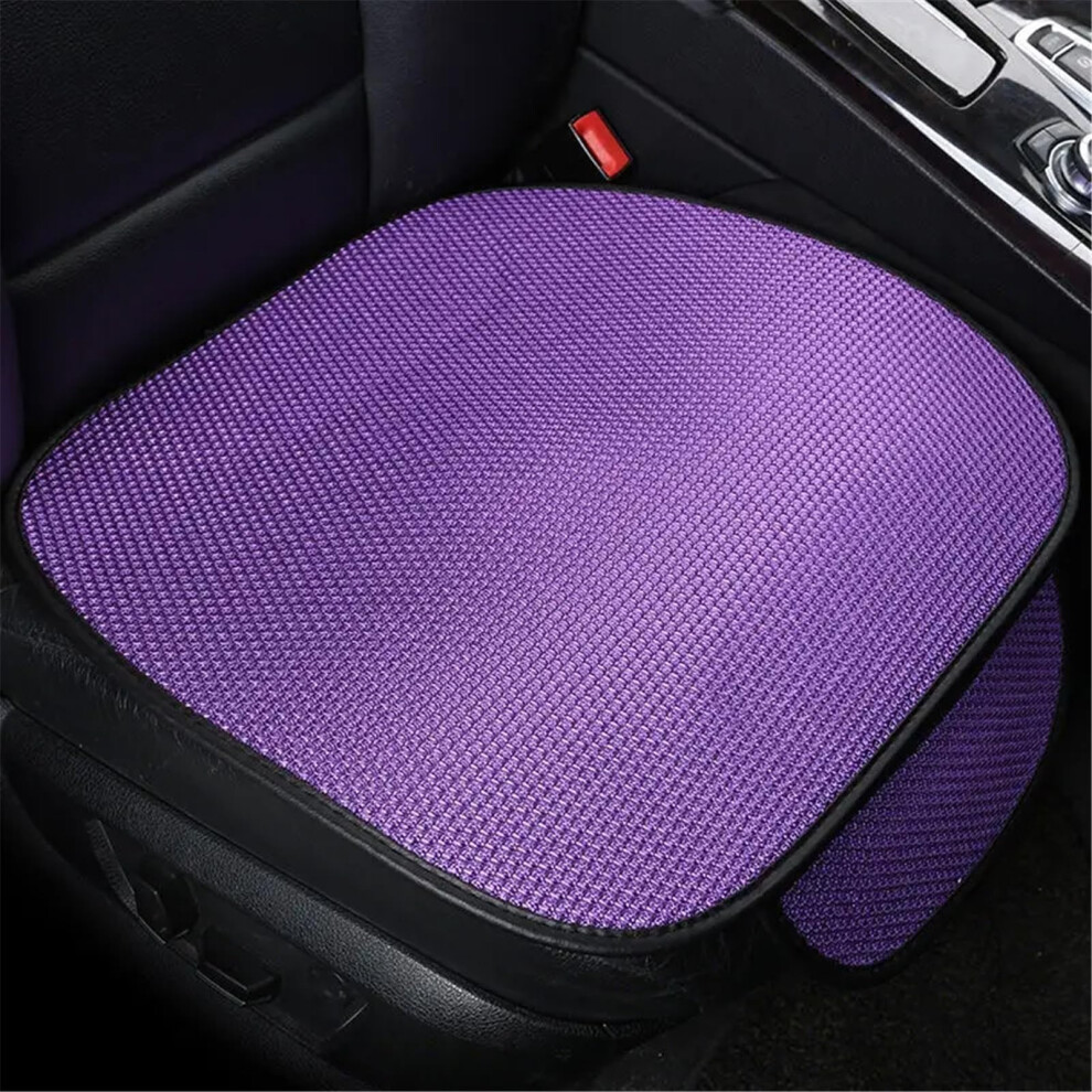 Car Seat Protector Universal Fit, Breathable Four Seasons Cushion Pad For Front Seat, Auto Interior Protection, Purple 9412369276957