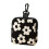 Pochette de voyage en Polyester-Fleurs blanches sur bla 1