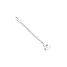 Pelle polyvalente en acier inoxydable pour l'entretien des-23cm