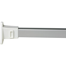 Croydex AD113040 Shower Curtain Rail, Silver, One Size