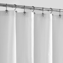 ALYVIA SPRING Extra Wide Fabric Shower Curtain Liner Waterproof - 108" x 72", Soft & Lightweight Wide Shower Curtain with Magnets, Machine Washable -