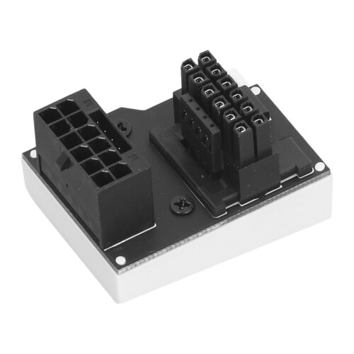 12VHPWR Adaptador en ángulo de 180 450W Blanco 1