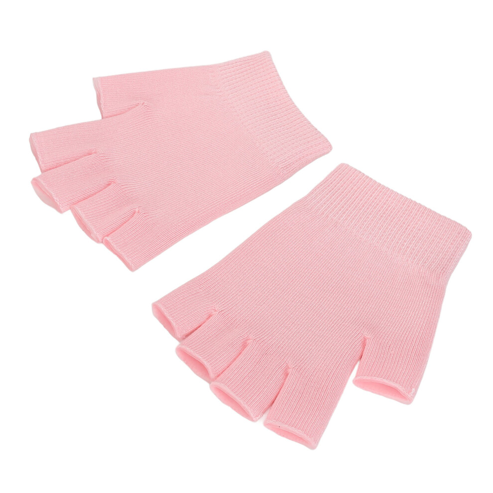 Reusable Fingerless Gel Gloves for Women's Hand Spa and Moisturizing