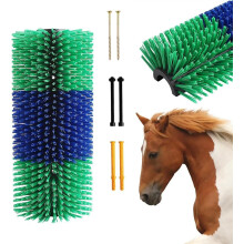 Universal scratcher for horse, cattle, cow, animal, massage brush for horse, goat, sheep, pigs, livestock green S