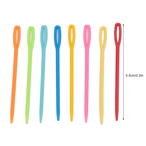 Versatile 1000Pcs Colorful Plastic Needles for Sewing & Knitting Projects 1