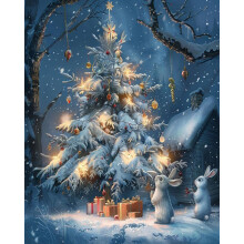 Christmas Tree Crystal Art Set DIY Crystal Painting Set Gem-6
