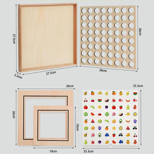 Memory Matching Game Memory Chessboard Wooden Board Game The Same 2
