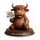 Harze, Highlands-Kuh-Figuren, Gartendekoration,-C 1