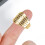 Versatile Metal Sewing Thimbles 100pcs - Adjustable & Rust Resistant 16
