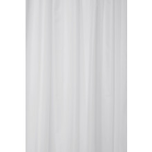 Croydex Plain White Textile Curtain with Hygiene 'N' Clean, 2000 x 2000mm