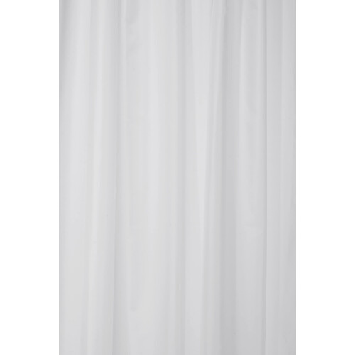 Croydex Croydex Plain White Textile Curtain with Hygiene 'N' Clean, 2000 x 2000mm