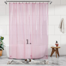 Barossa Design Extra Long Shower Curtain Liner with 3 Magnets, XL Size, Waterproof, PEVA, Lightweight, for Bathroom, PVC-Free, Metal Grommets, 72 x 84