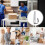 Stretch Wrap Dispenser For Pallet Wrapping, ExtendedHandle Film Roll Applicator, Adjustable Industrial Packaging Tool 2