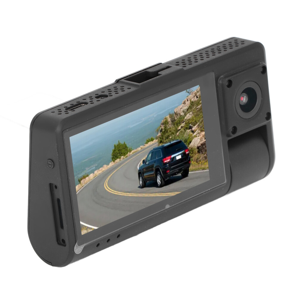 Triple Lens Dash Cam 1080P 3.0" Ips Screen Night Vision Motion Detection 5011368770646