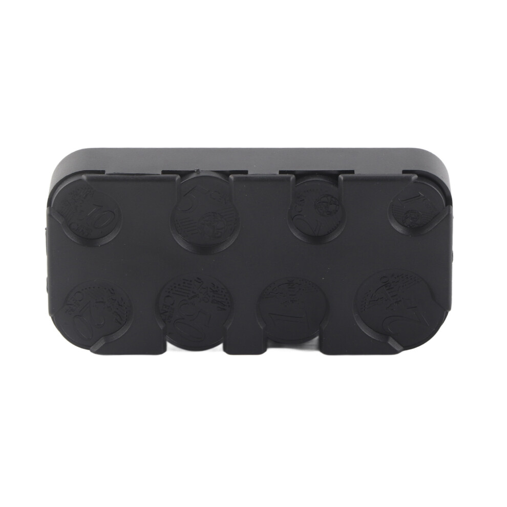Rectangle Euro Coin Dispenser For Daily Use, Excellent Design Plastic Storage Case With Compact And Convenient Layout, Lightweight Organizer For Car D 9074015435738