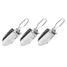 3PCS Stainless Steel Folding Camping Shovel Set Compact Garden Trowel for Outdoor Survival