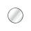 Matte Black Rounded Edge Mirror For Sturdy Hang Stability 1