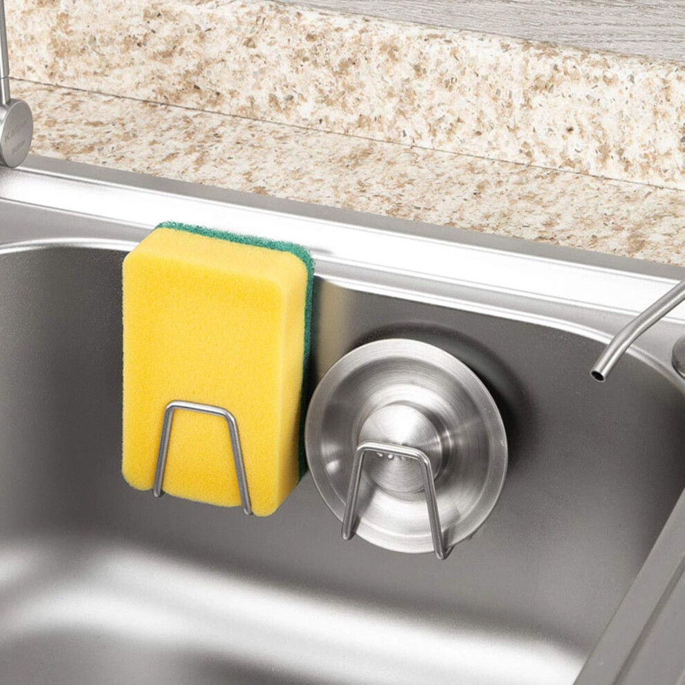 Rust Proof Sponge Holder, Sus304 Stainless Steel For Kitchen Sink Accessories, Durable Adhesive For Widespread Use, Waterproof And Anti Corrosion 9128293422123