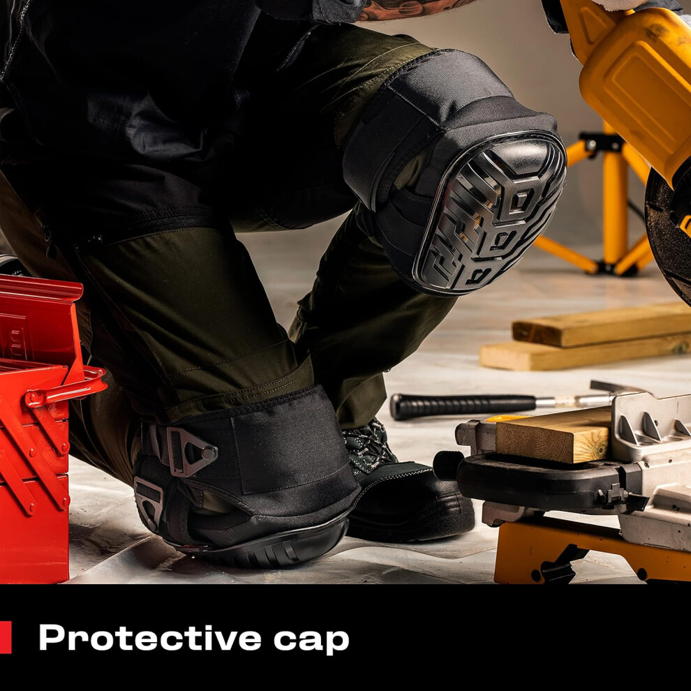 Heavy Duty Foam Padding Knee Pads, Professional Knee Pads With Protective Cap For Maximum Safety In Construction And Gardening 9128293422246