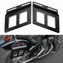 1 Pair Motorcycle Saddlebags Brackets Support for Harley XL883/1200 Chrome CorrosionResistant