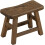 Natural Wood Step Stool Easy To Carry, Lightweight Sturdy Structure For Safe And Versatile Usage 1