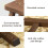 Natural Wood Step Stool Easy To Carry, Lightweight Sturdy Structure For Safe And Versatile Usage 4
