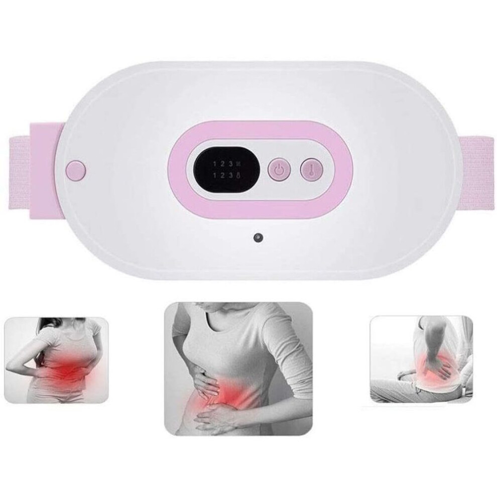 Graphene Technology Heating Pad, Portable Cordless Heating Pad for Instant Warmth, Adjustable Heat Levels & Massage Modes for Back Pain Relief &
