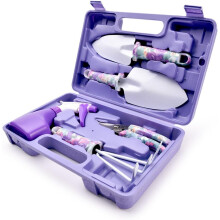 Heavy Duty Garden Tool Set, Ergonomic Floral Print Handles Stainless Steel Gardening Tools for Women