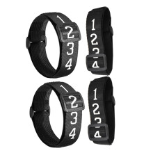 Football Referee Wristbands: Numbered, Waterproof Indicator Bands for Youth Training and Soccer Matches, Set of 4