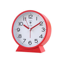 Slaapkamerwekker met stille werking Geruisloos voor een-Rood