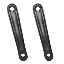 170mm Aluminum Alloy Bike Crank Arms with Square Holes for Horizontal Motor - Black, Compatible with Various Models