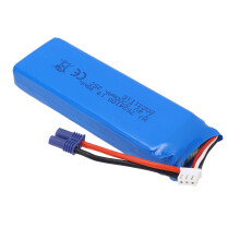 7.4V 2700mAh LiPo Battery for RC Transmitters with Banana Plug