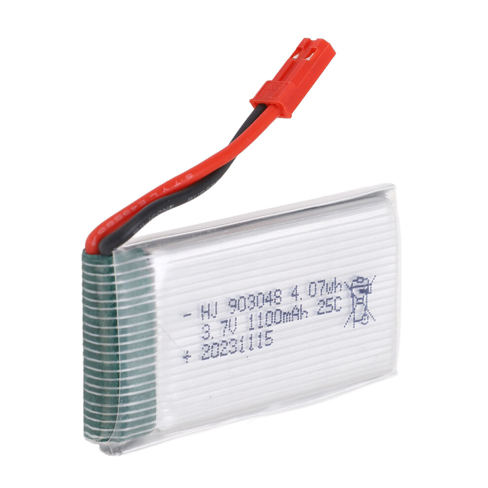 3.7V 1100Mah Lipo Battery For Rc Quadcopter With Red Jst Plug 4941368772115
