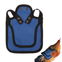 Hen Saddle Poultry Vest Jacket With Adjustable Straps For Chickens Protective Clothing Blue