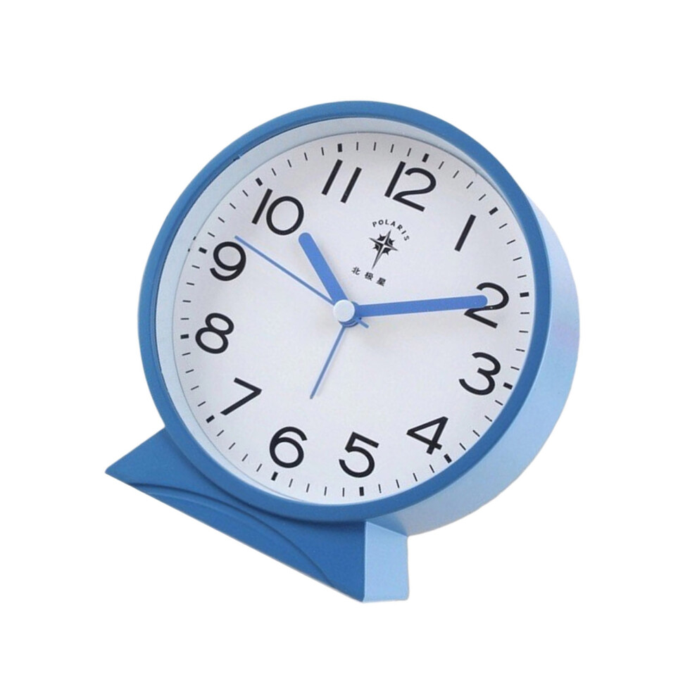 Blue Bedroom No Ticking Desk Clock With Quiet Mechanism Big