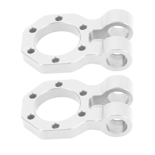 2 pezzi gancio traino RC per crawler 1/10 argento 1
