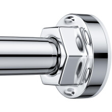 FOJELD Shower Curtain Rod 27-79 Inches Adjustable Shower Rod No Drilling, No Slip, Spring Tension Curtain Rod for Bathroom Kitchen Closet Windows