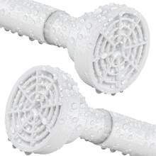 Shower Curtain Rod, Stainless Steel Extendable Shower Curtain Pole Tension Rods for Curtain No Drilling Shower Curtain Rail Net Curtain Poles for