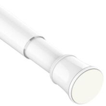 Extendable Shower Curtain Pole Non-Slip Shower Curtain Rod Tension Rod Adjustable Telescopic Curtain Poles No Drilling Shower Curtain Rail for