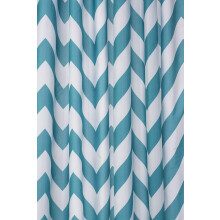 Croydex Aqua Chevron Textile Shower Curtain with Hygiene 'N' Clean, 1 x 180 x 180 cm