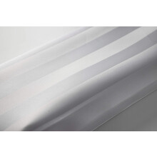White Satin Stripe Shower Curtain Polyester Fabric - VARIOUS SIZES - STANDARD / EXTRA SHORT / EXTRA WIDE / EXTRA LONG - Machine Washable - Weighted